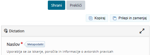 Podvojitev vsebin z bližnjico »Prilepi in zamenjaj« (angl. Paste & Replace)